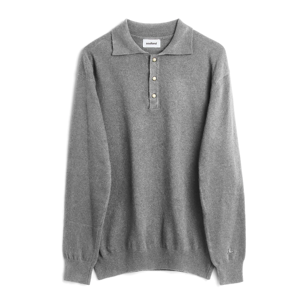 Soulland Mannelijk Grijs Marcel Polo Jumper