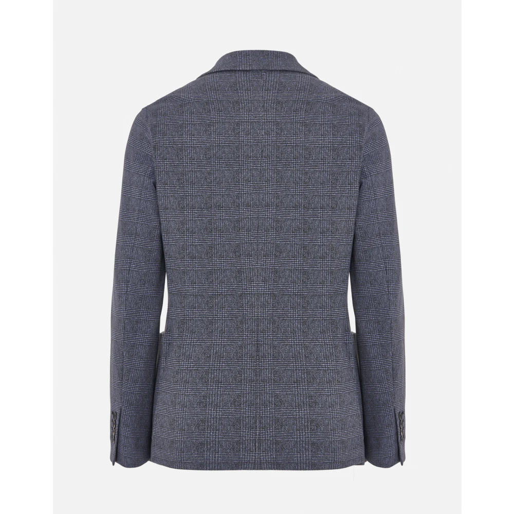 Circolo 1901 Gedrukte Grijze Americana Jassen Blue Heren