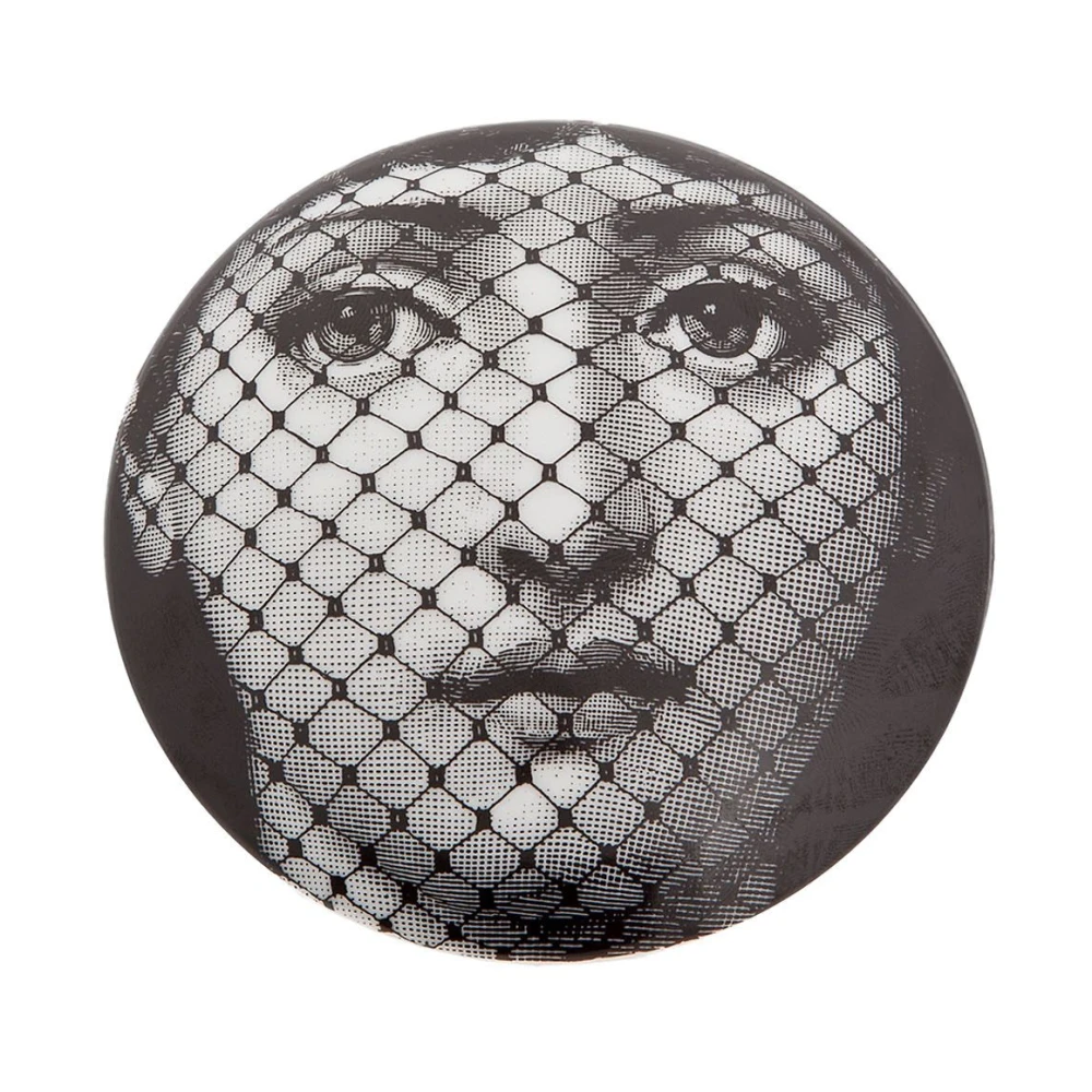 Fornasetti Met de Hand Versierde Porseleinen Sieradendoos White Dames
