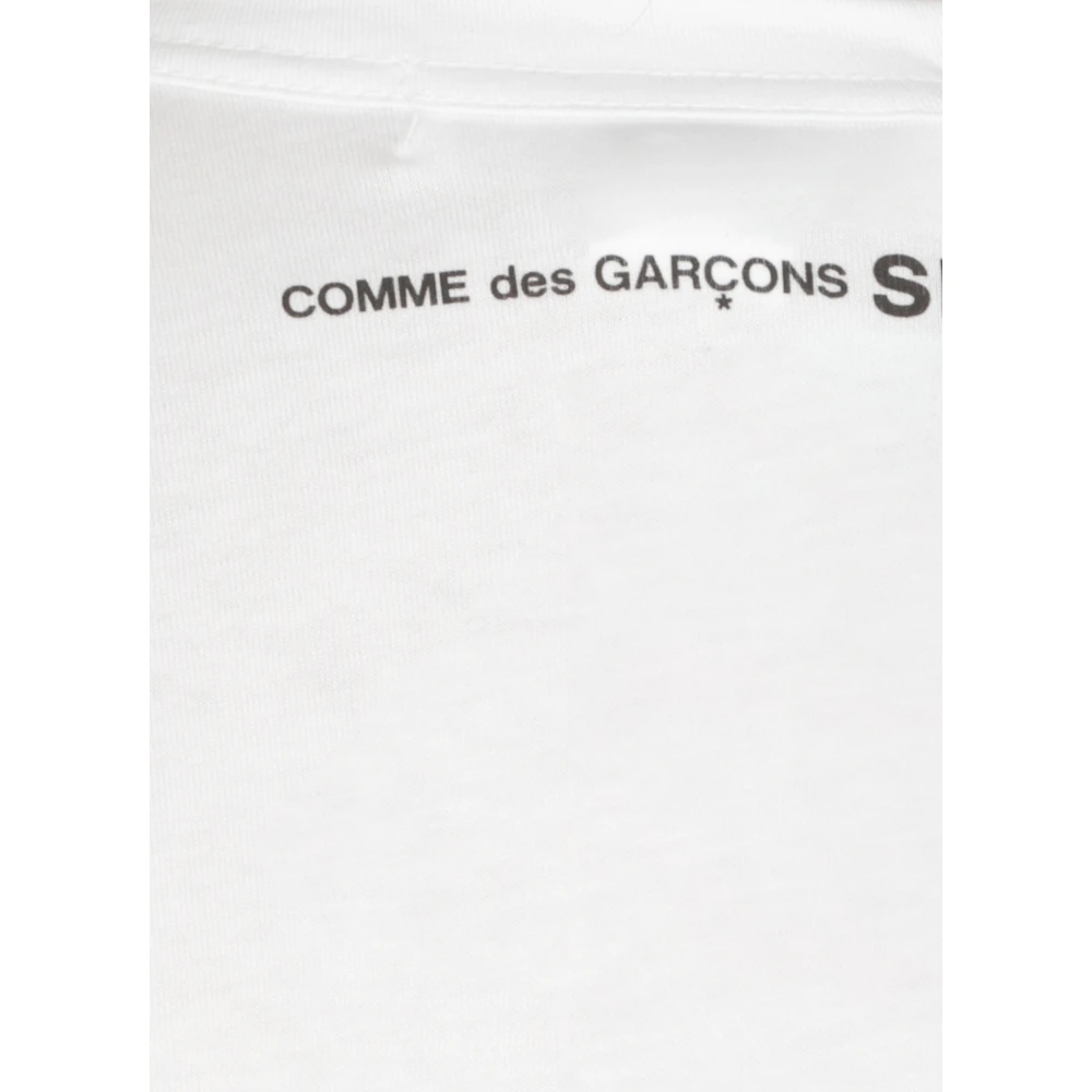 Comme des Garçons Wit Katoenen T-shirt met Logo White Heren