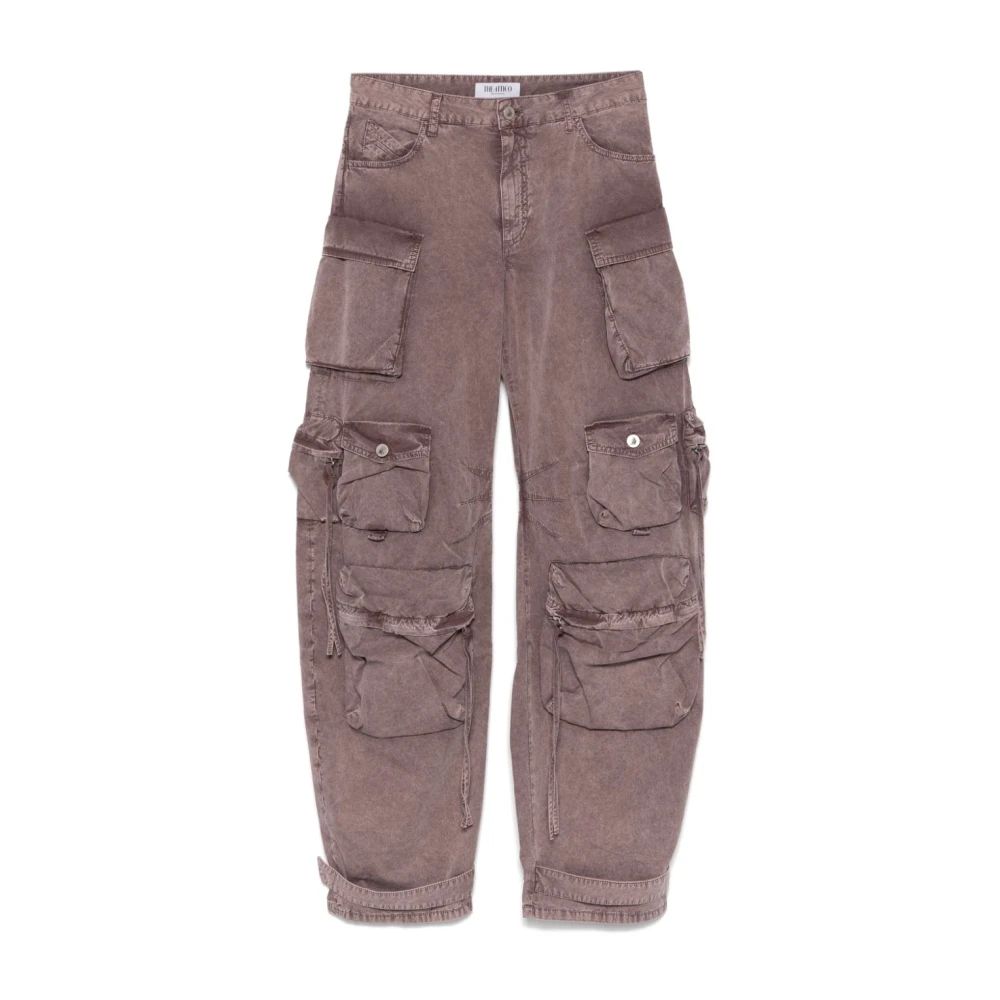 The Attico Cargo Bruine Jeans met Klassieke Zakken Brown Dames