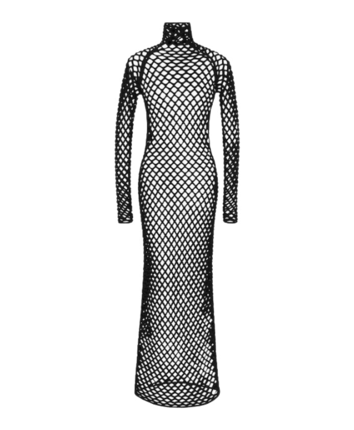 mesh-tube-dress-with-3d-design