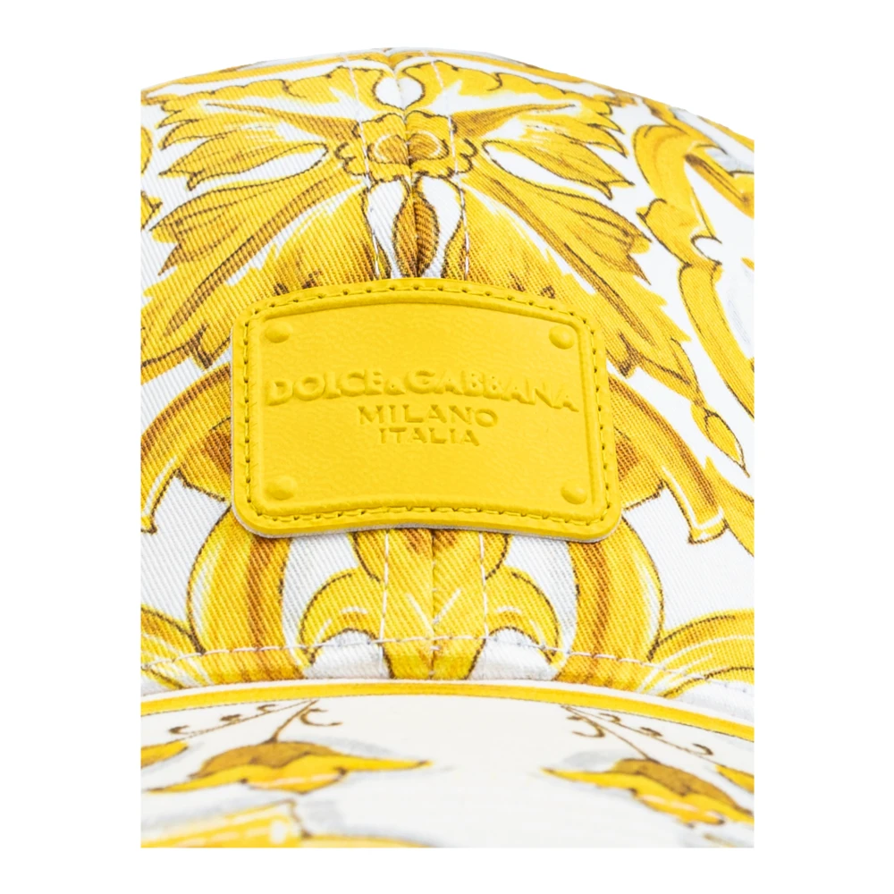Dolce & Gabbana Baseball Cap Yellow Dames