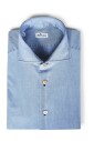 chemise-bleue-en-coton-a-col-italien