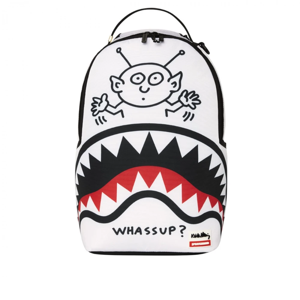 Sprayground Keith Haring Rugzak White Heren