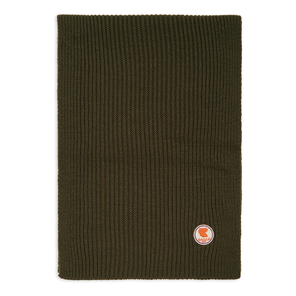 Gallo Unisex effen groene geribbelde sjaal Green Unisex