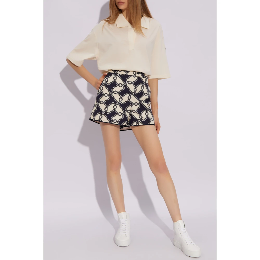 Moncler Katoenen shorts Blue Dames