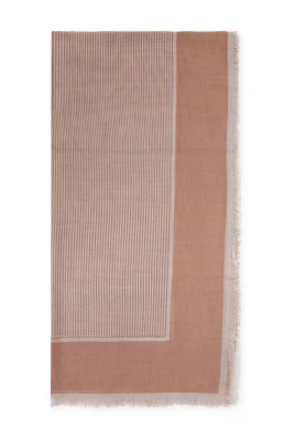 Stor randig carréscarf