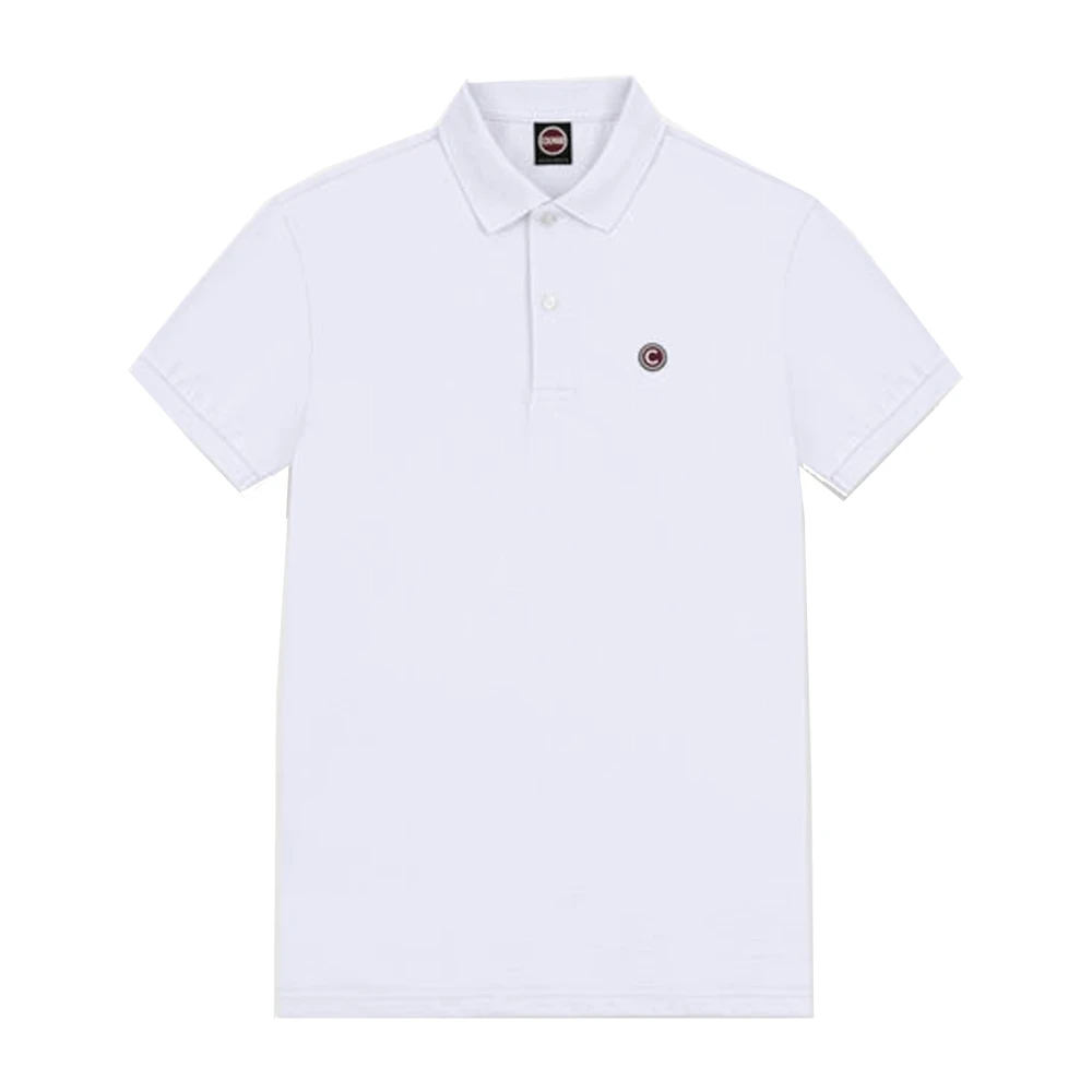 Colmar White Polo Shirts, Male, L, Piqué Polo Shirt