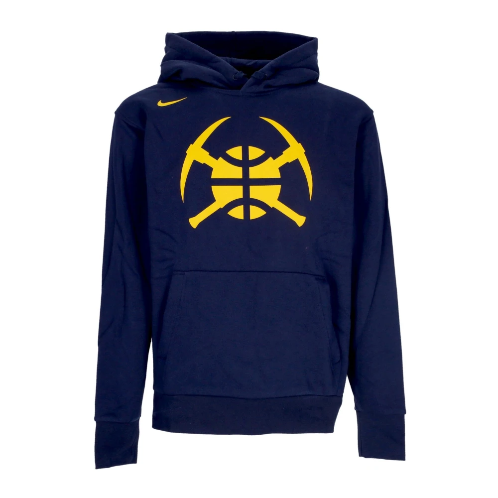 Nike Denver Nuggets Fleece Hoodie Blue Heren