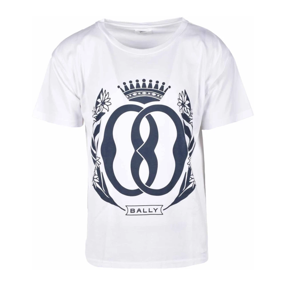 Bally Katoenen Casual T-shirt White Heren