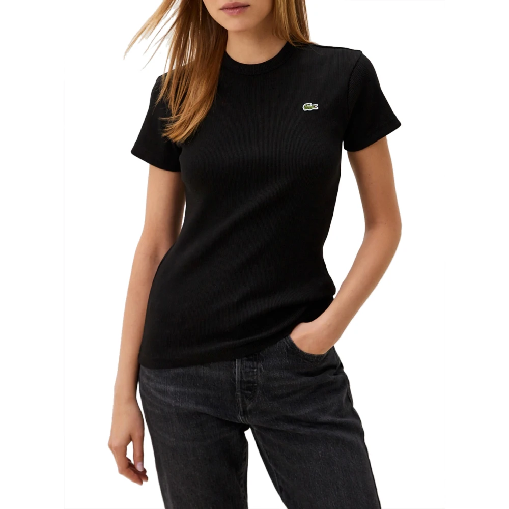 Lacoste Donna Nero Top, M, New,