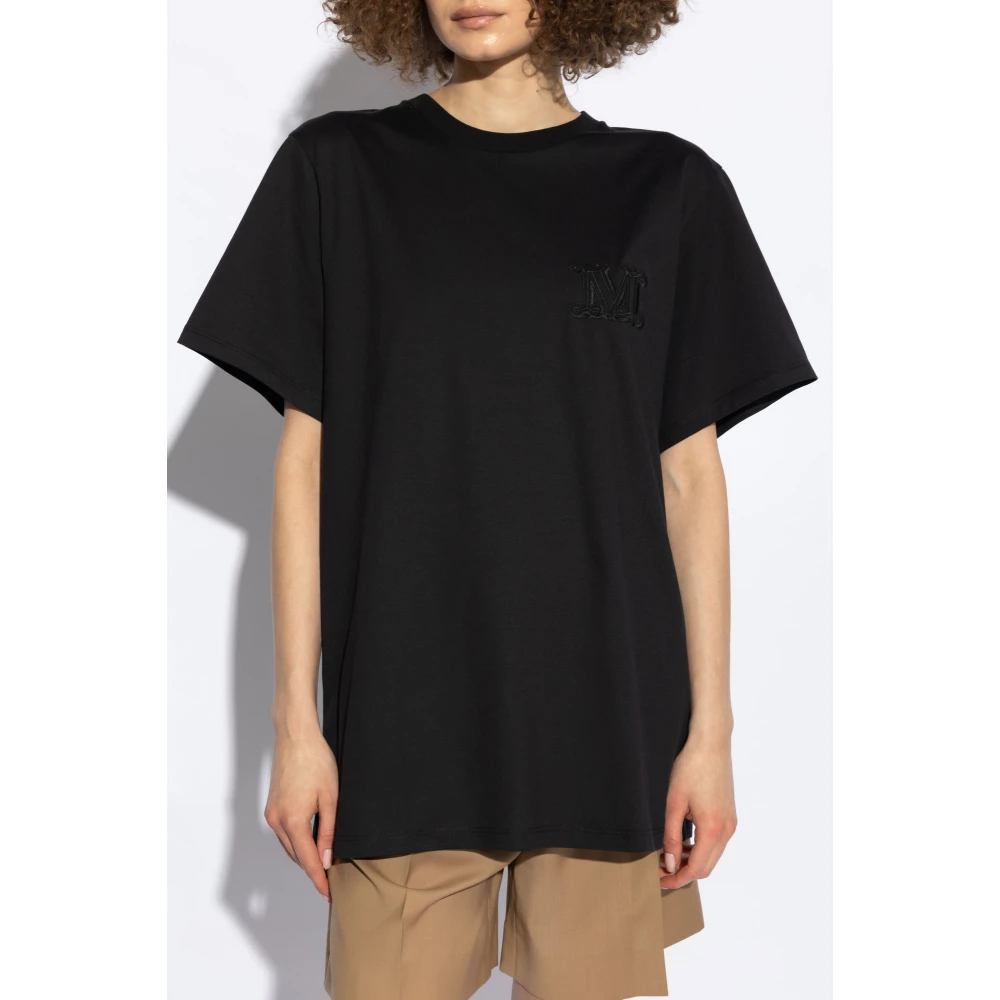 Max Mara T-shirt `Mango` Black Dames