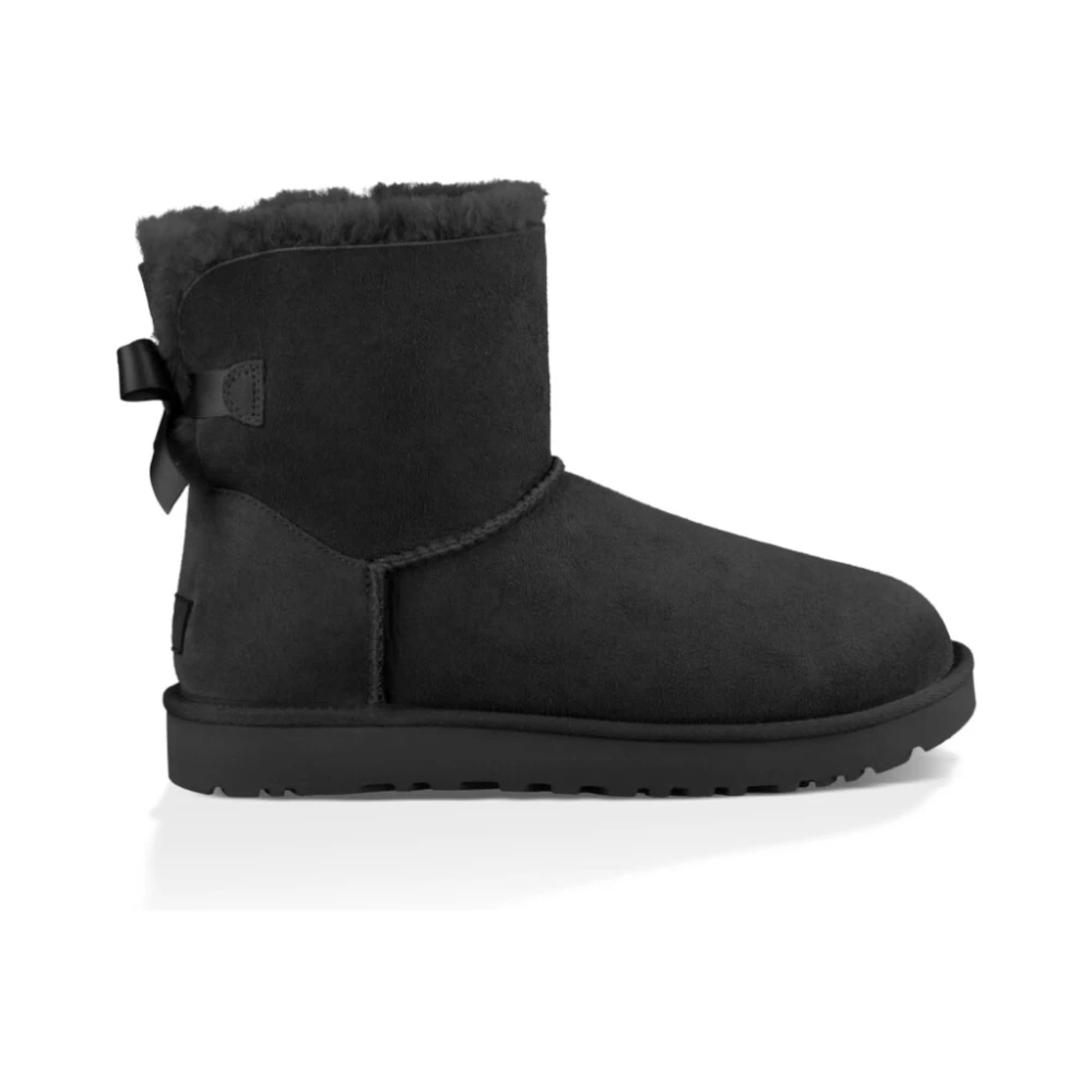 Ugg Women's Black Winter Boots, 6 Uk, Mini Bailey Bow Ii Boot