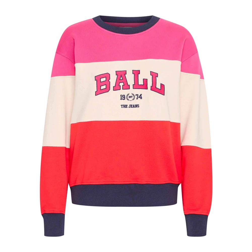 Ball Sportieve Lilac Rose Sweatshirt met Cool Print Multicolor Dames