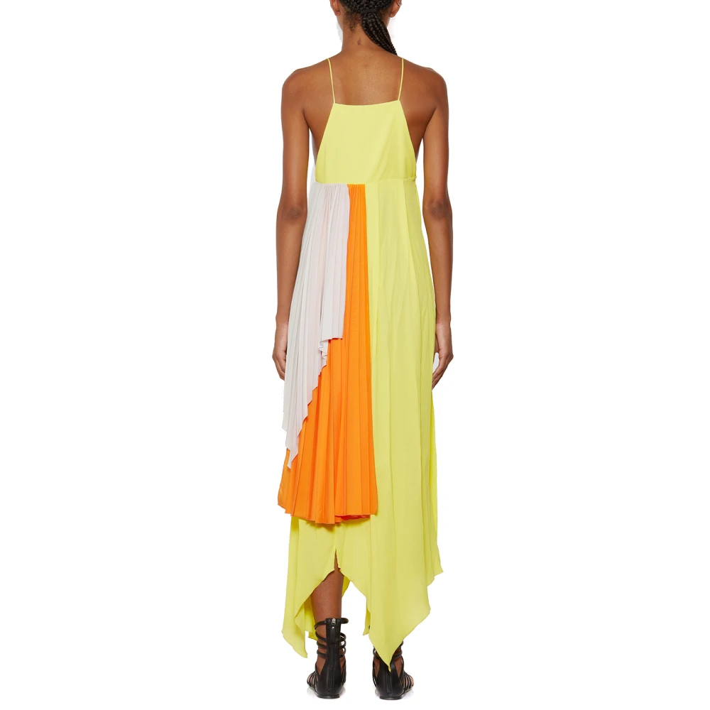 Unravel Project Maxi -jurken Yellow Dames