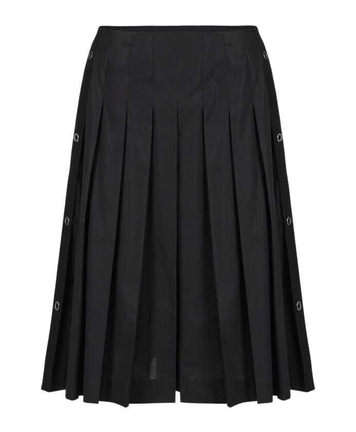 jupe-plissee-noire-a-taille-normale-en-popeline-de-coton