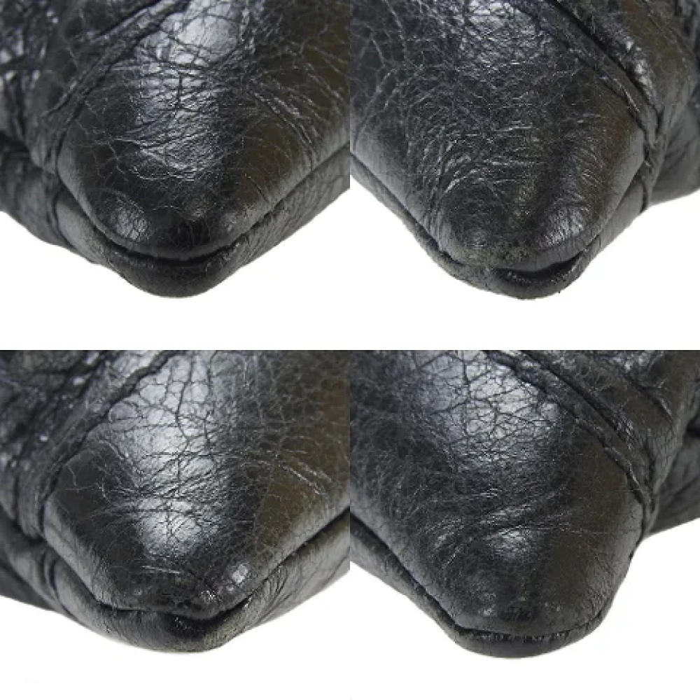 Balenciaga Vintage Pre-owned Leather clutches Black Dames