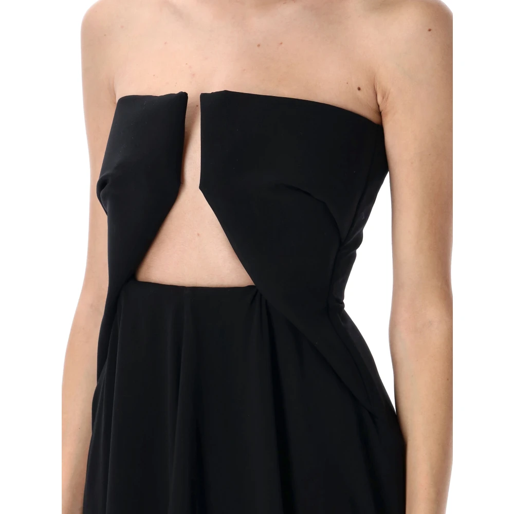 Rick Owens Amphora Prong Gown Black Dames