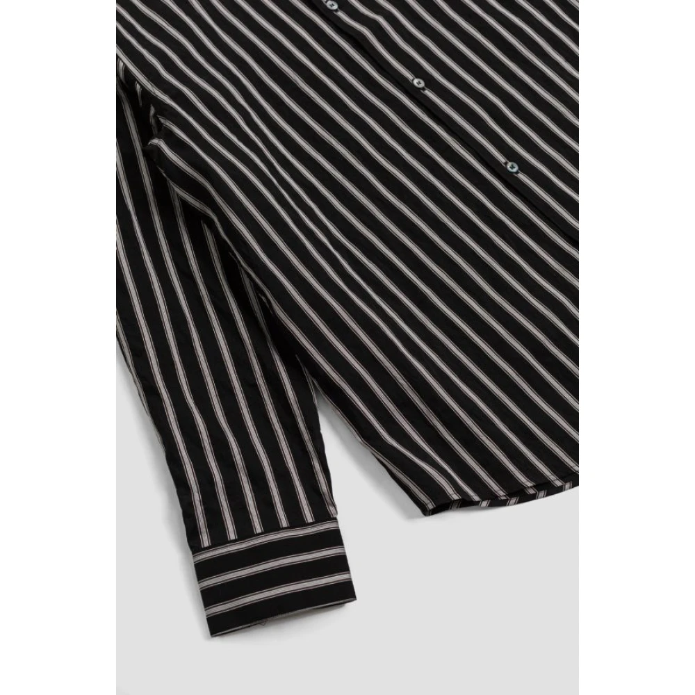 Studio Nicholson Gestreepte Knoopshirt Blue Heren