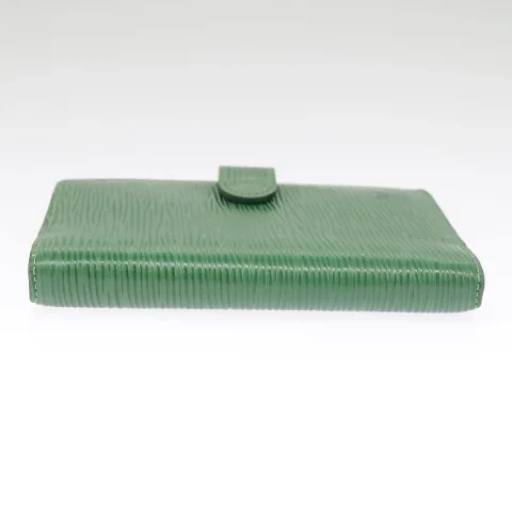 Louis Vuitton Vintage Pre-owned Leather home-office Green Dames