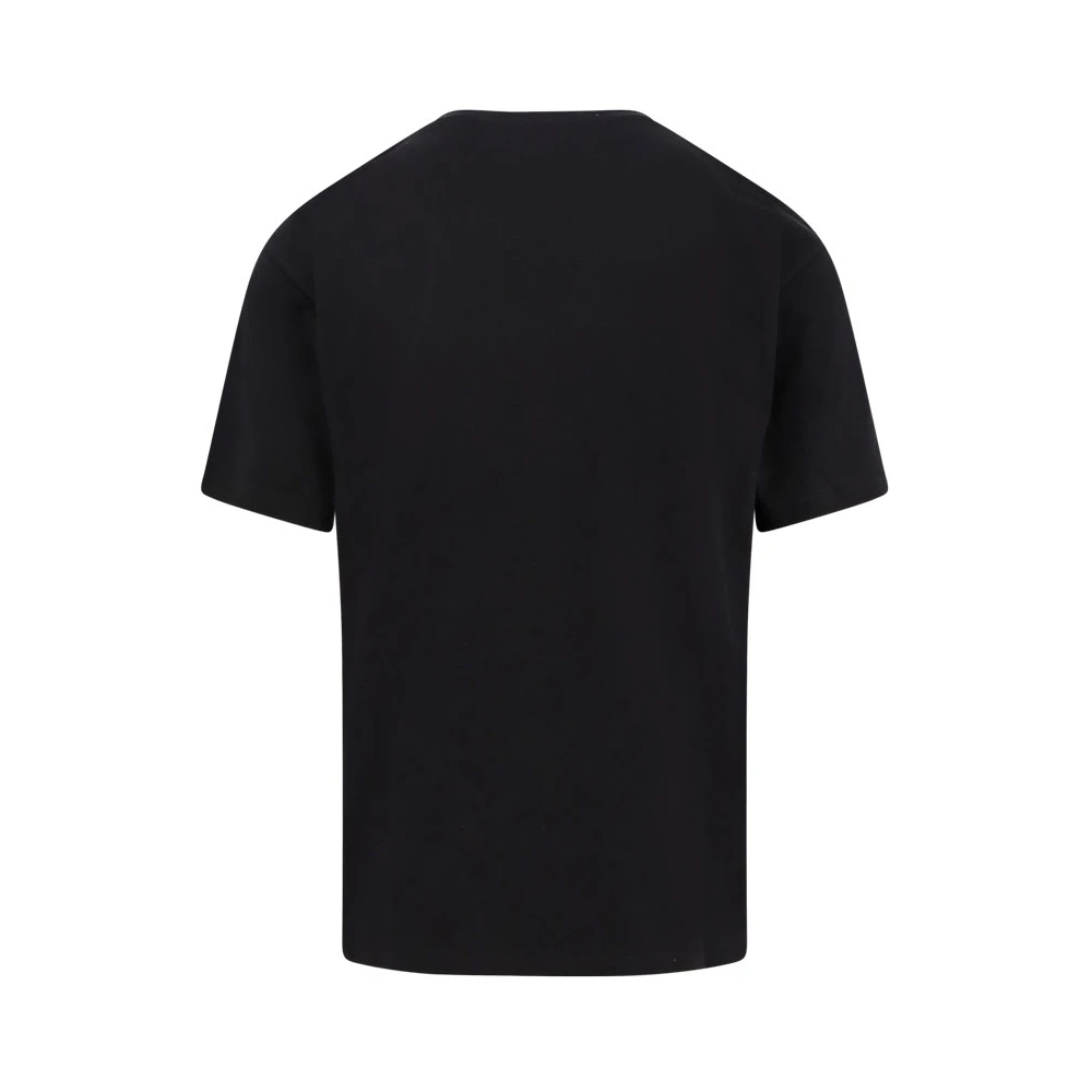 Valentino Katoenen Crew-neck T-shirt met Print Black Heren