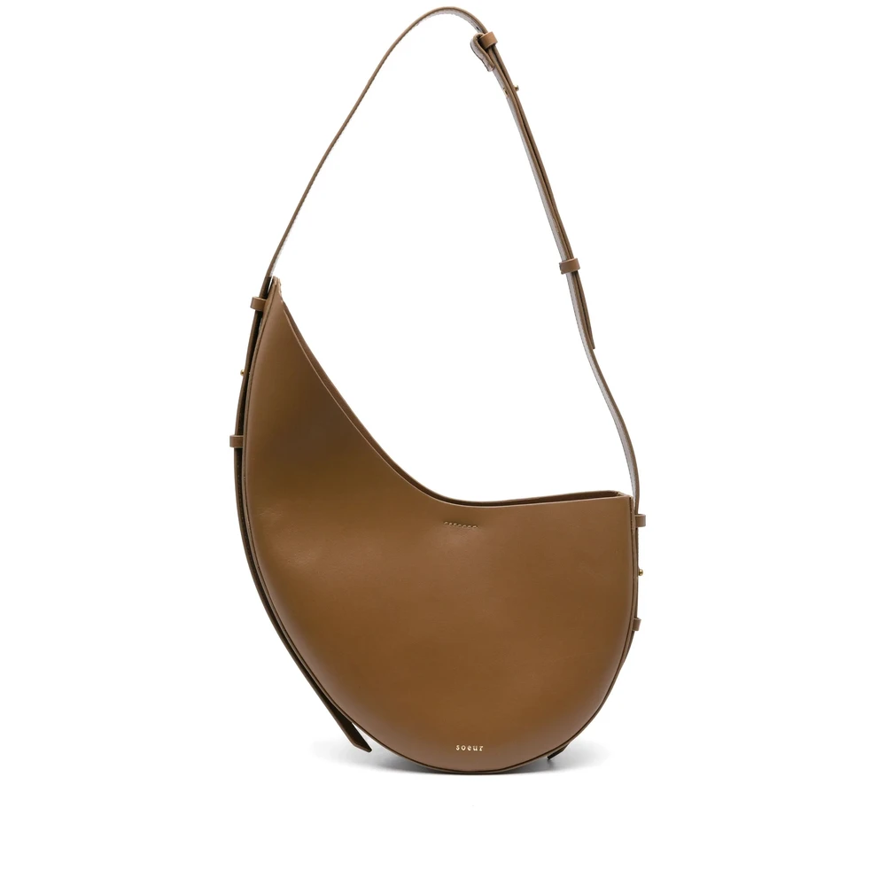 Soeur Terracotta Bruine Schoudertas met Rits Brown Dames