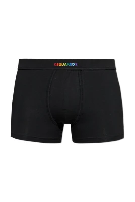 Cotton Boxer Briefs With Logo