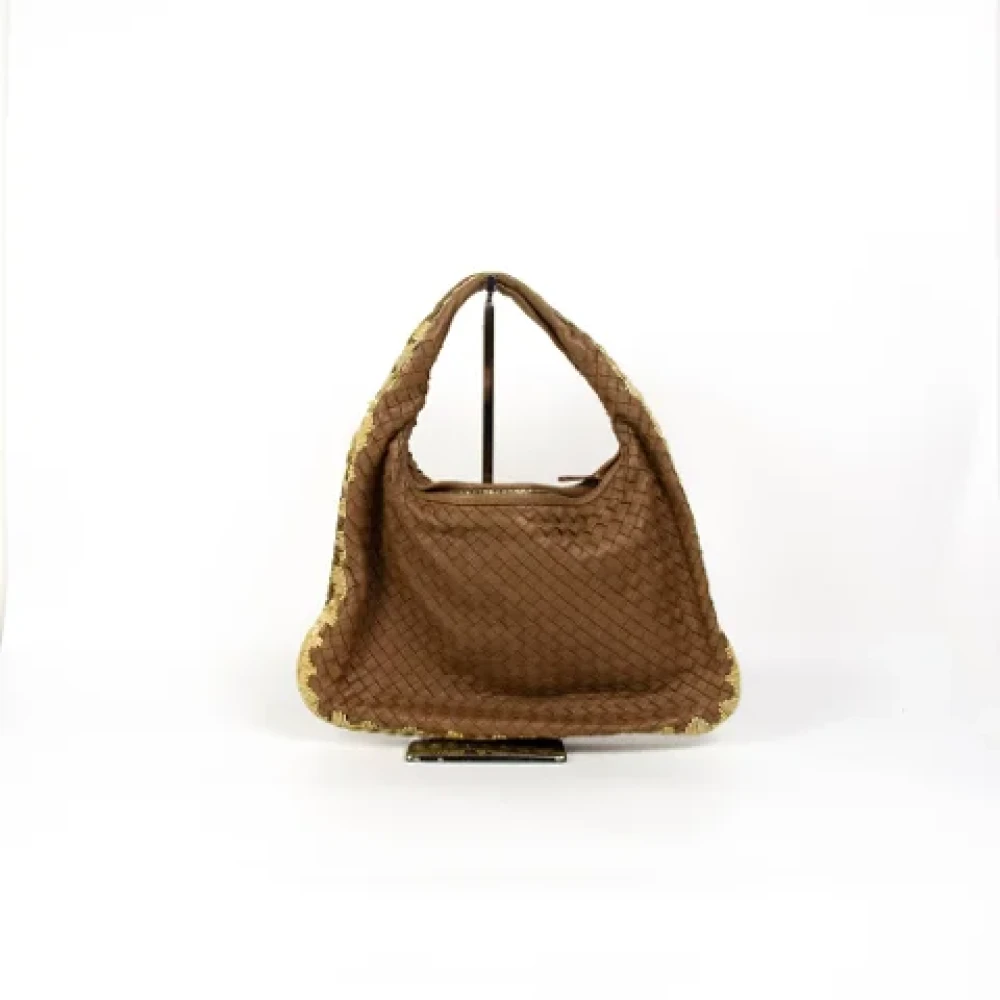 Bottega Veneta Vintage Pre-owned Leather handbags Brown Dames