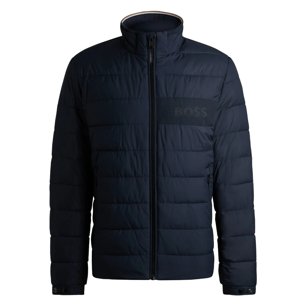 Hugo Boss Donkerblauwe Outerwear Jas Blue Heren