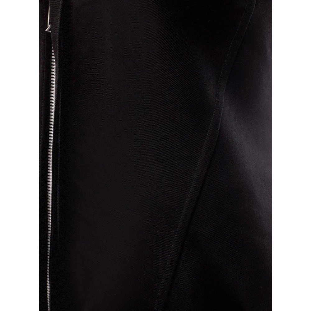 Bottega Veneta Mouwloze jurk van geborsteld katoen Black Dames