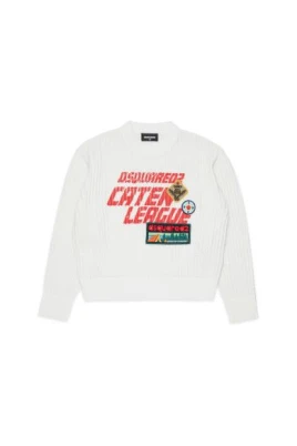 Crewneck Sweatshirt med Applikationer