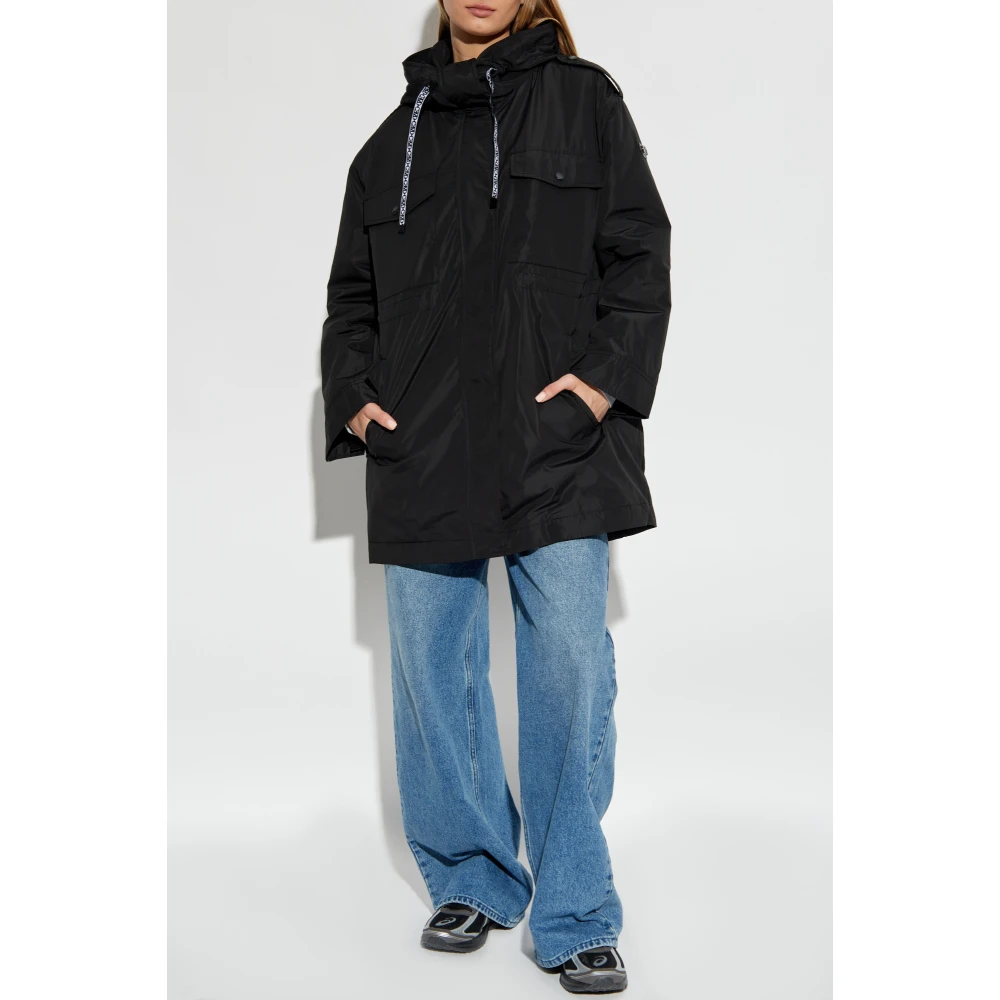 Michael Kors Parka met capuchon Black Dames