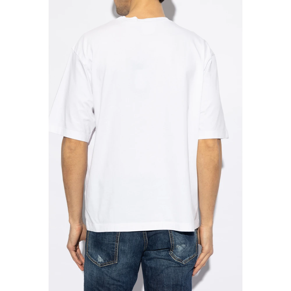 Dsquared2 T-shirt met logo White Heren