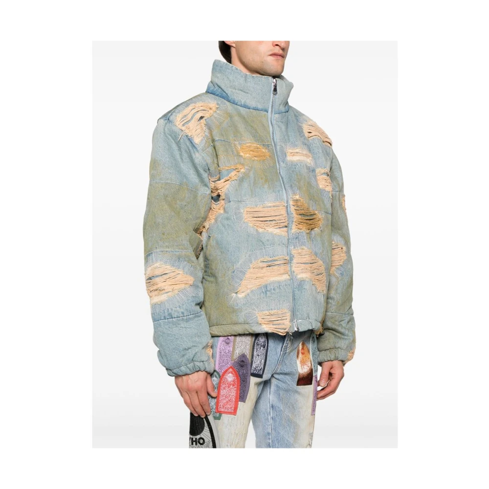 Who Decides War Bleach Wash Denim Jack Multicolor Heren