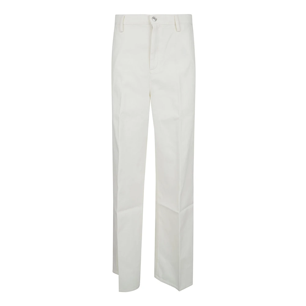 7 For All Mankind Women's White Willow Wide Trousers - Wide Trousers - W27 - Trousers