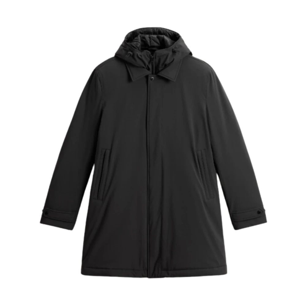 Woolrich 2-in-1 Stretch Nylon Overjas (Zwart) Black Heren