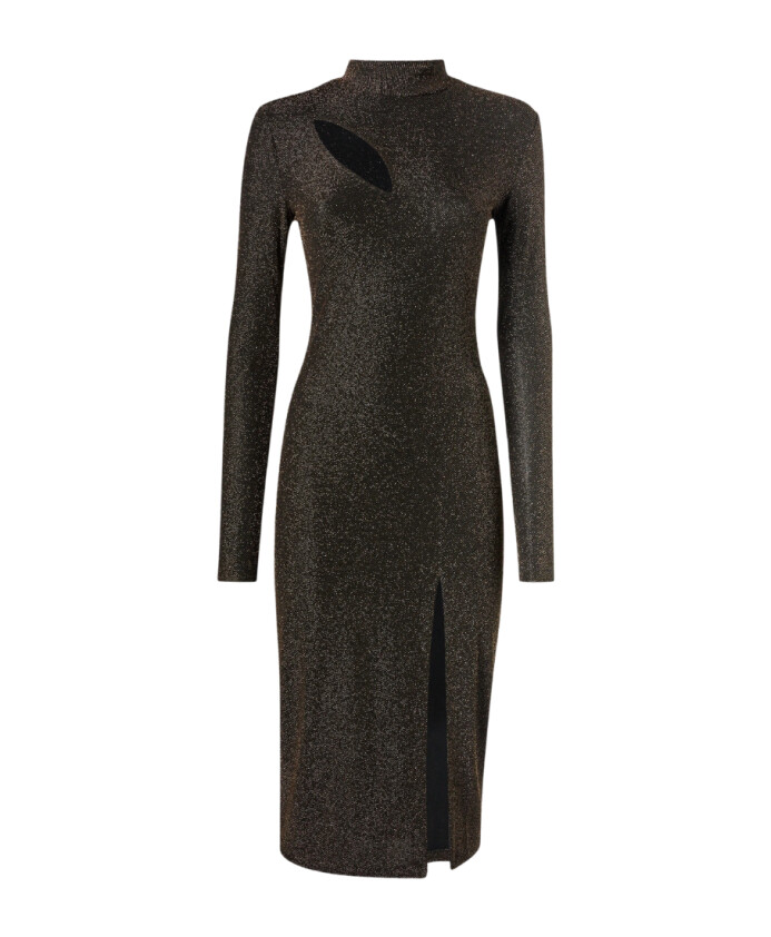 robe-elegante-en-lurex-or