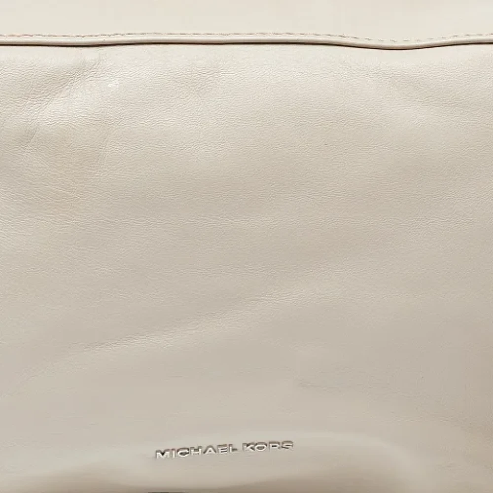 Michael Kors Pre-owned Leather shoulder-bags Beige Dames