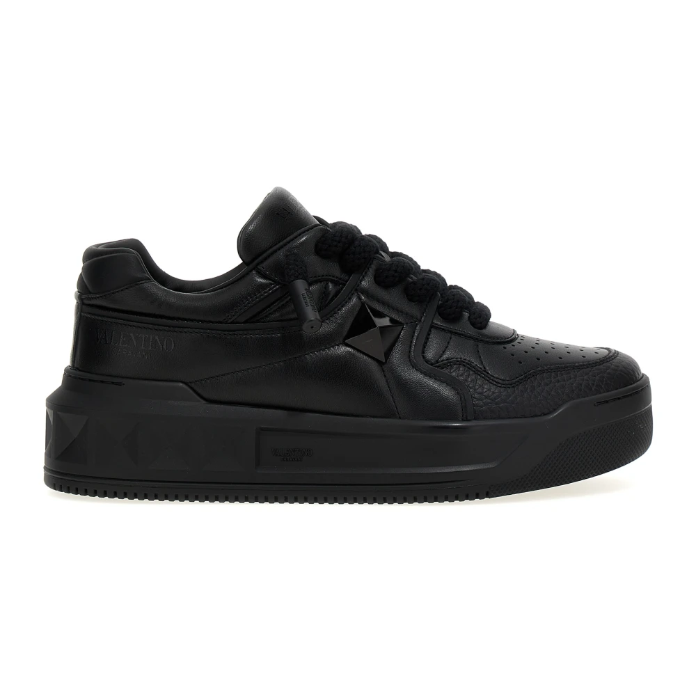 Valentino Garavani One Stud XL Nappa Sneaker Heren Schoenen Zwart