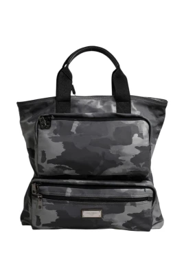 Camouflage Bomull Toteväska med Fack