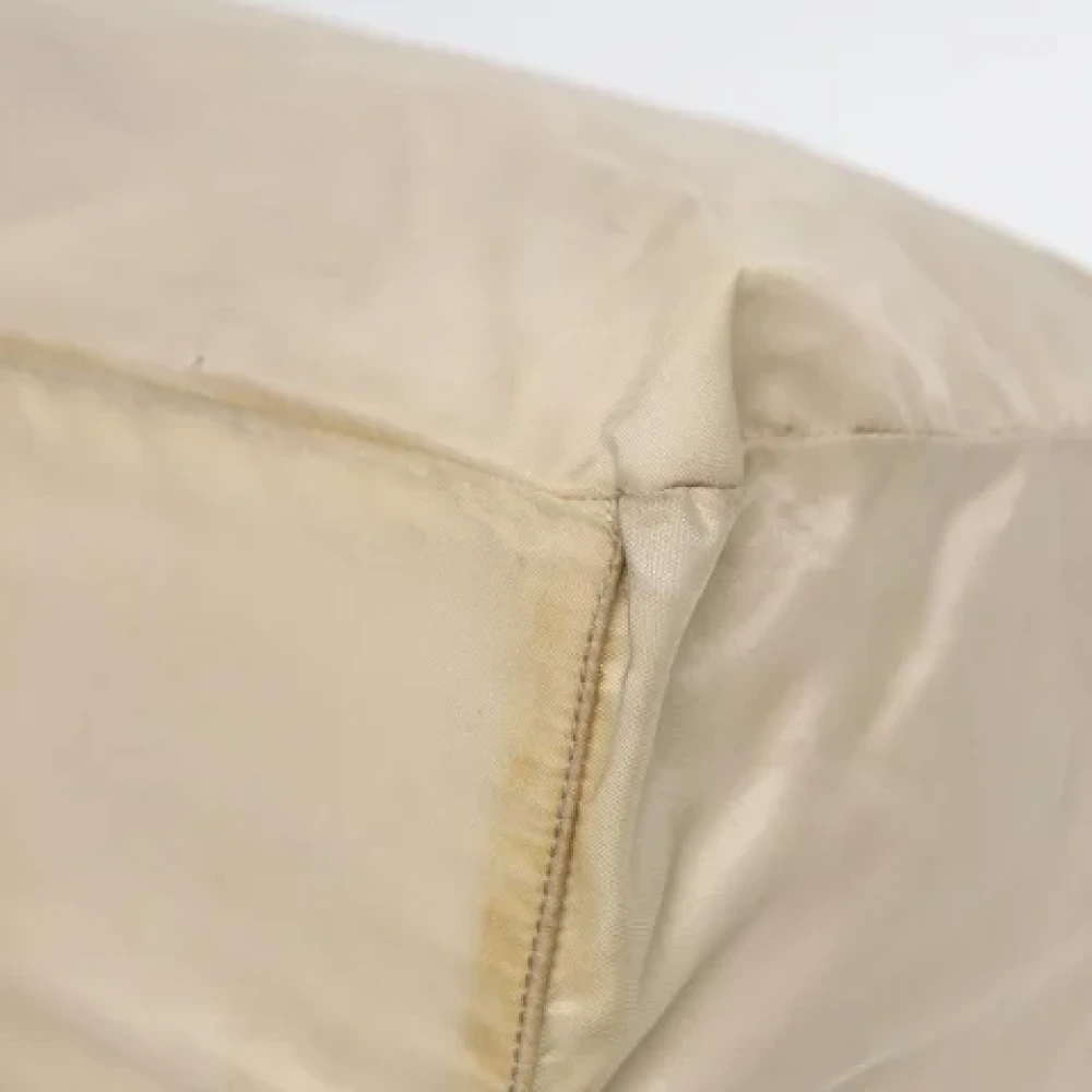 Prada Vintage Pre-owned Fabric prada-bags Beige Dames