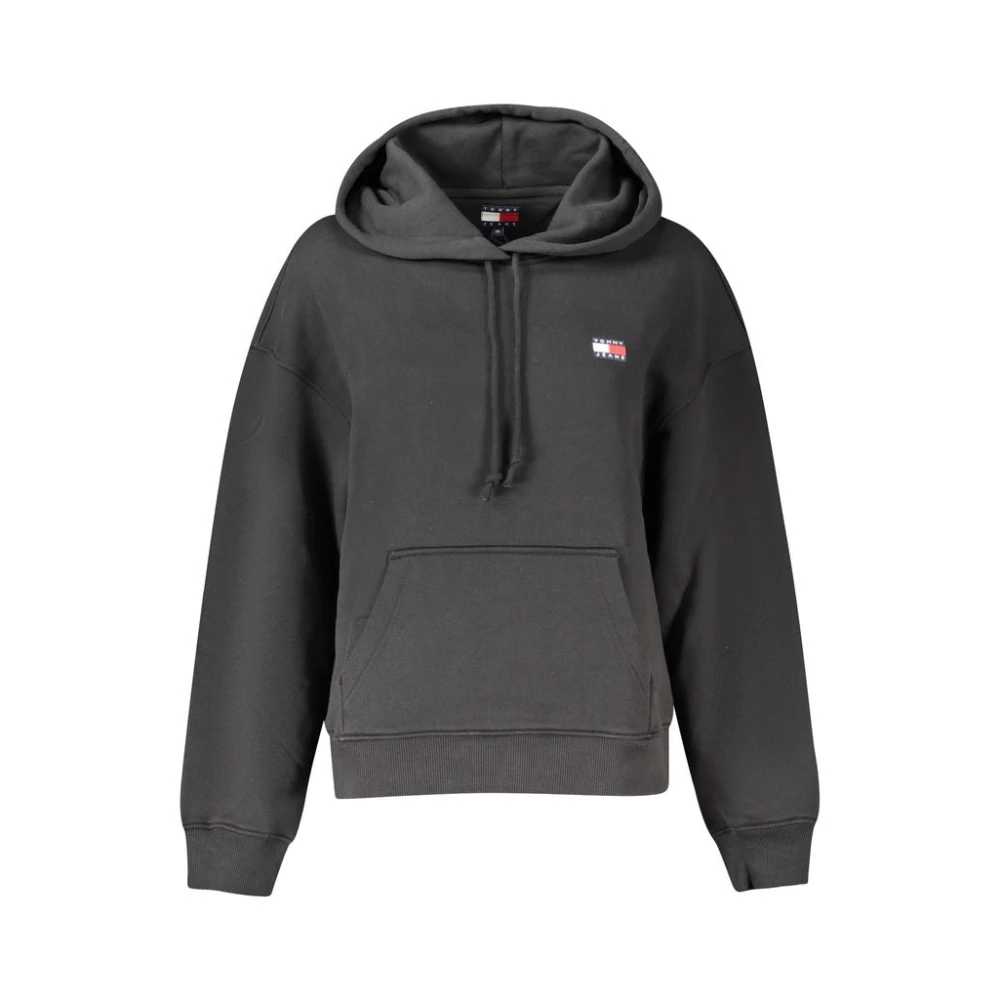 Tommy Hilfiger Women's Black Hoodies, Xs, Cotton Jumper Hoodie