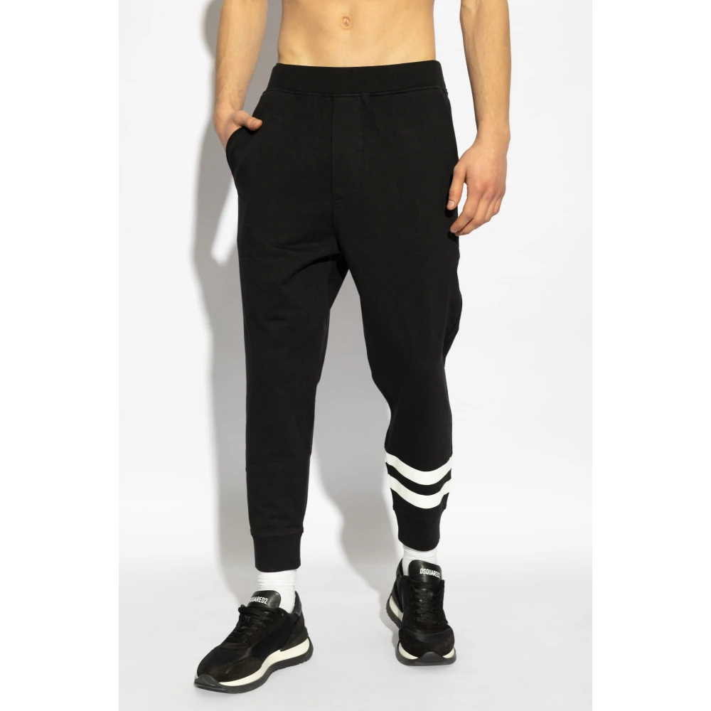 Dsquared2 Broek met logo Black Heren