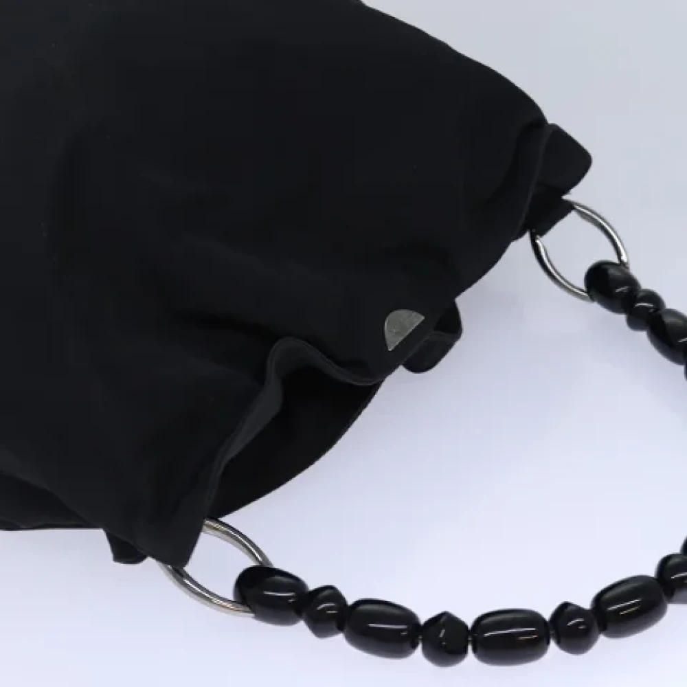 Dior Vintage Pre-owned Nylon handbags Black Dames