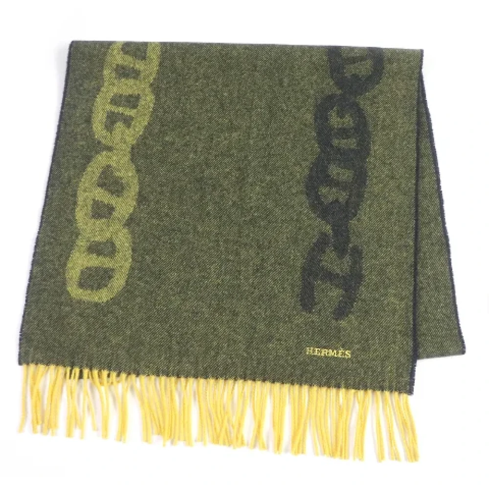 Hermès Vintage Pre-owned Fabric scarves Green Dames