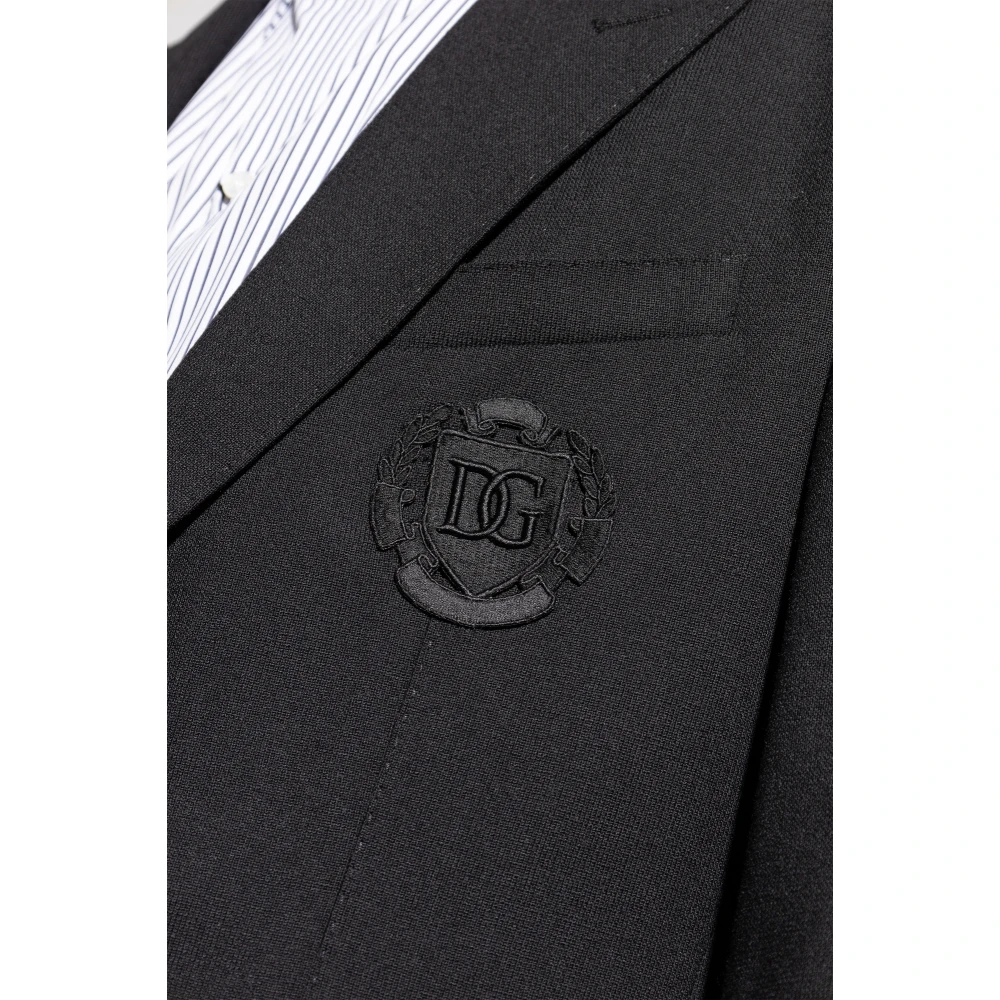 Dolce & Gabbana Wollen jas Black Heren