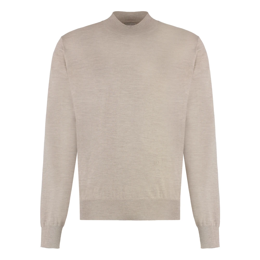Bottega Veneta Men's Beige Crew-Neck Cashmere Jumper - Cashmere Knitwear - Xl - Knitwear