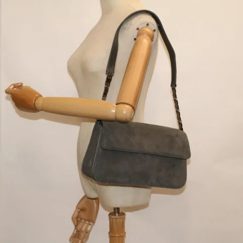 Bally Pre-owned Suede shoulder-bags Black Dames