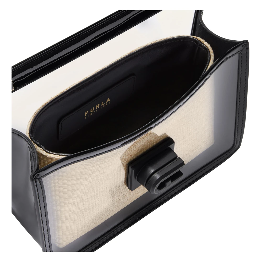 Furla Parelmoer Trim Schoudertas Beige Dames